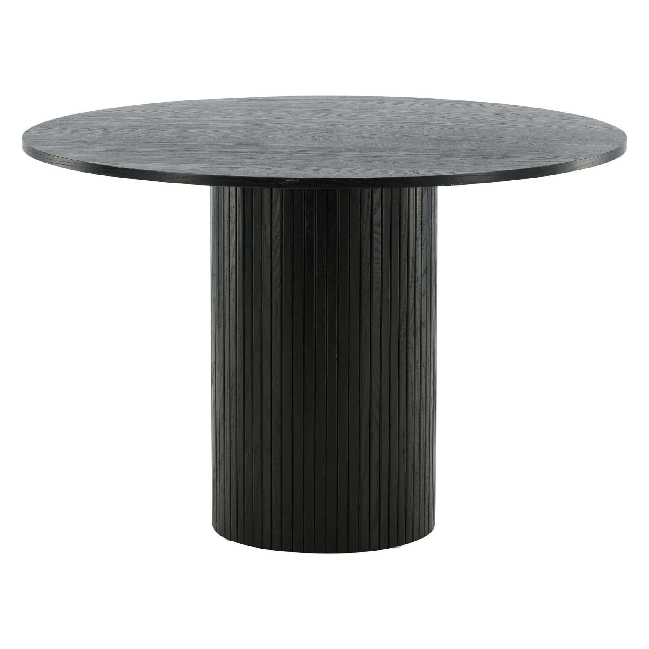 Havi ronde eettafel zwart fineer afbeelding 9