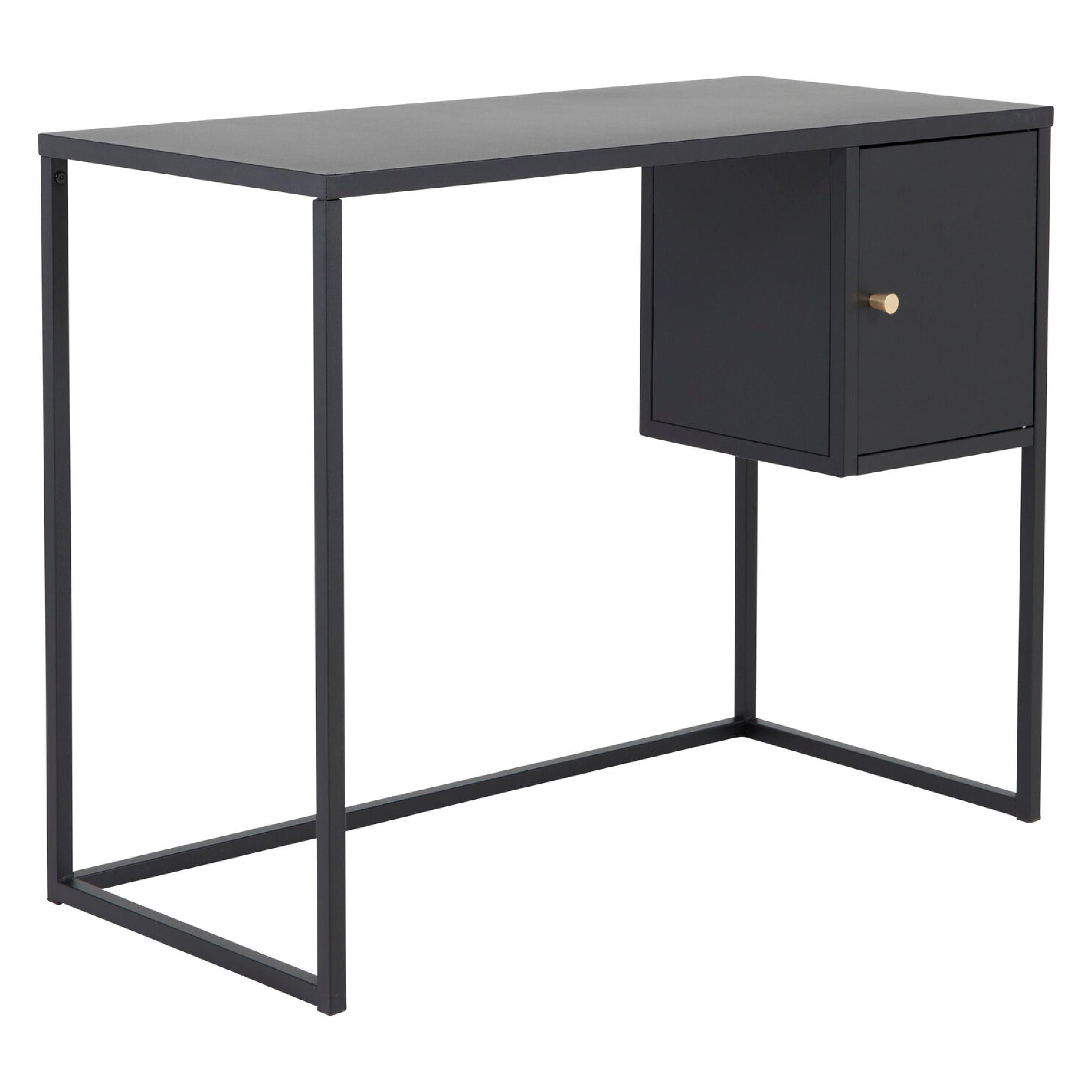 Zeno Bureau Zwart Industrieel Design afbeelding 2