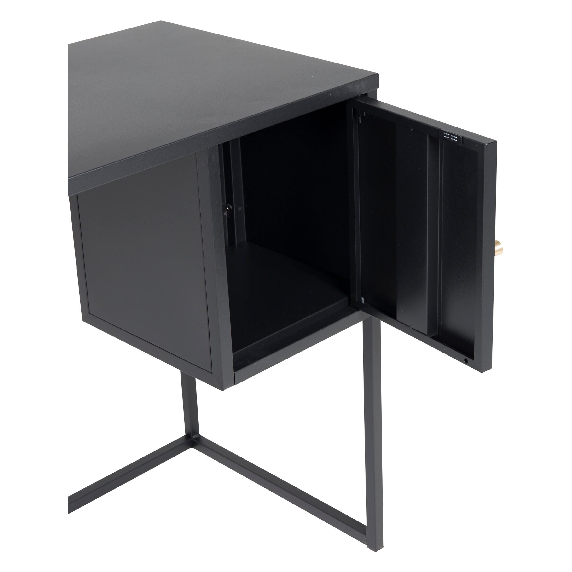 Zeno Bureau Zwart Industrieel Design afbeelding 3