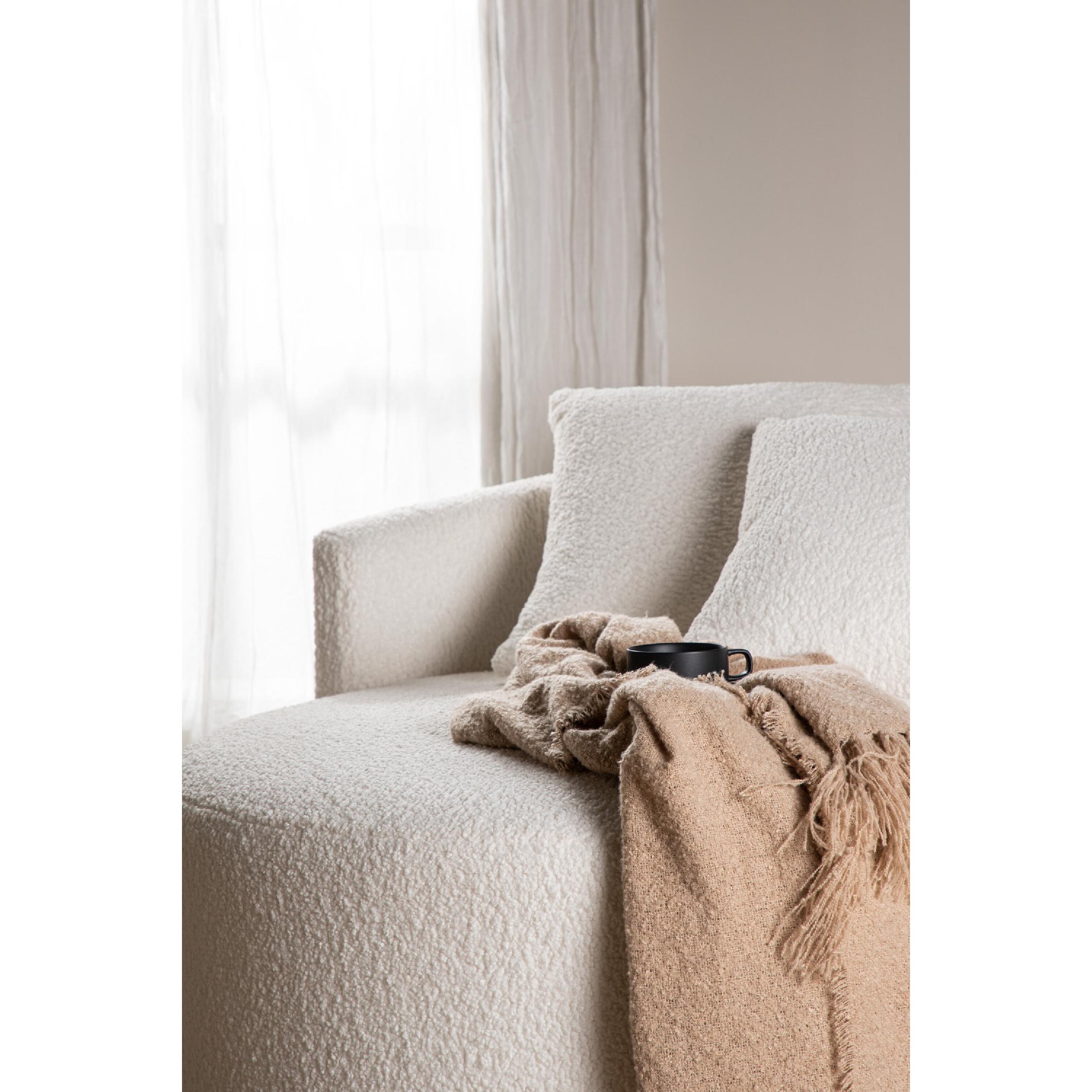 Weston Sofa Witte Teddy Stof afbeelding 8