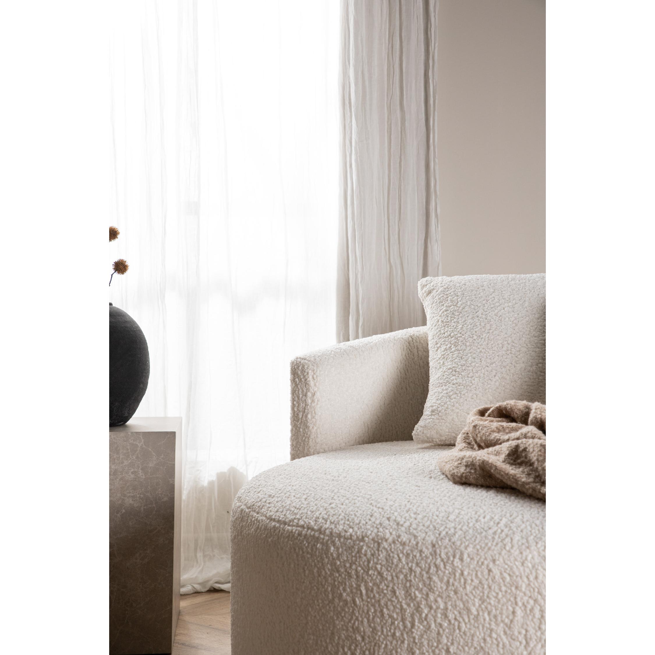 Weston Sofa Witte Teddy Stof afbeelding 9