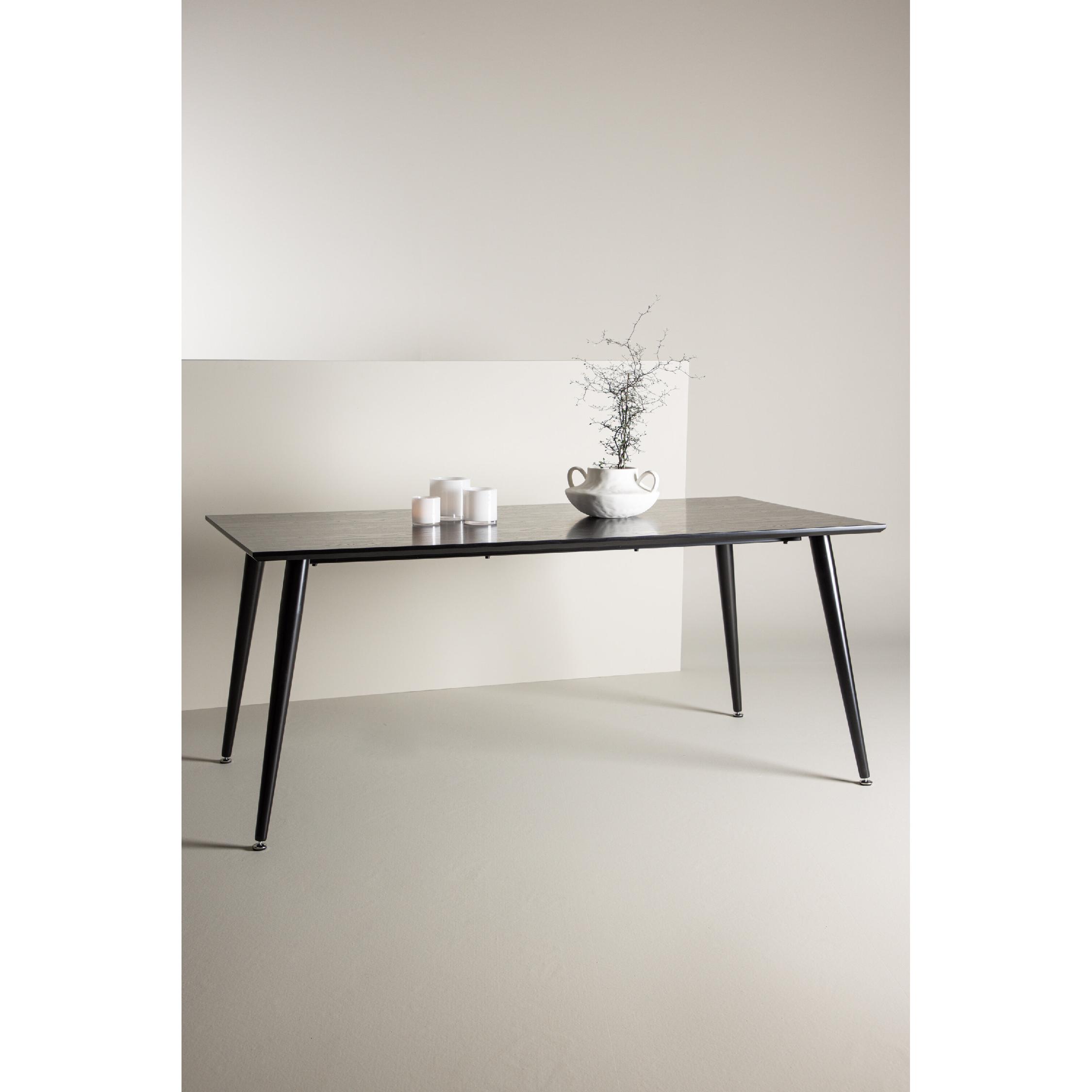 Eettafel Zwart Fineer afbeelding 6