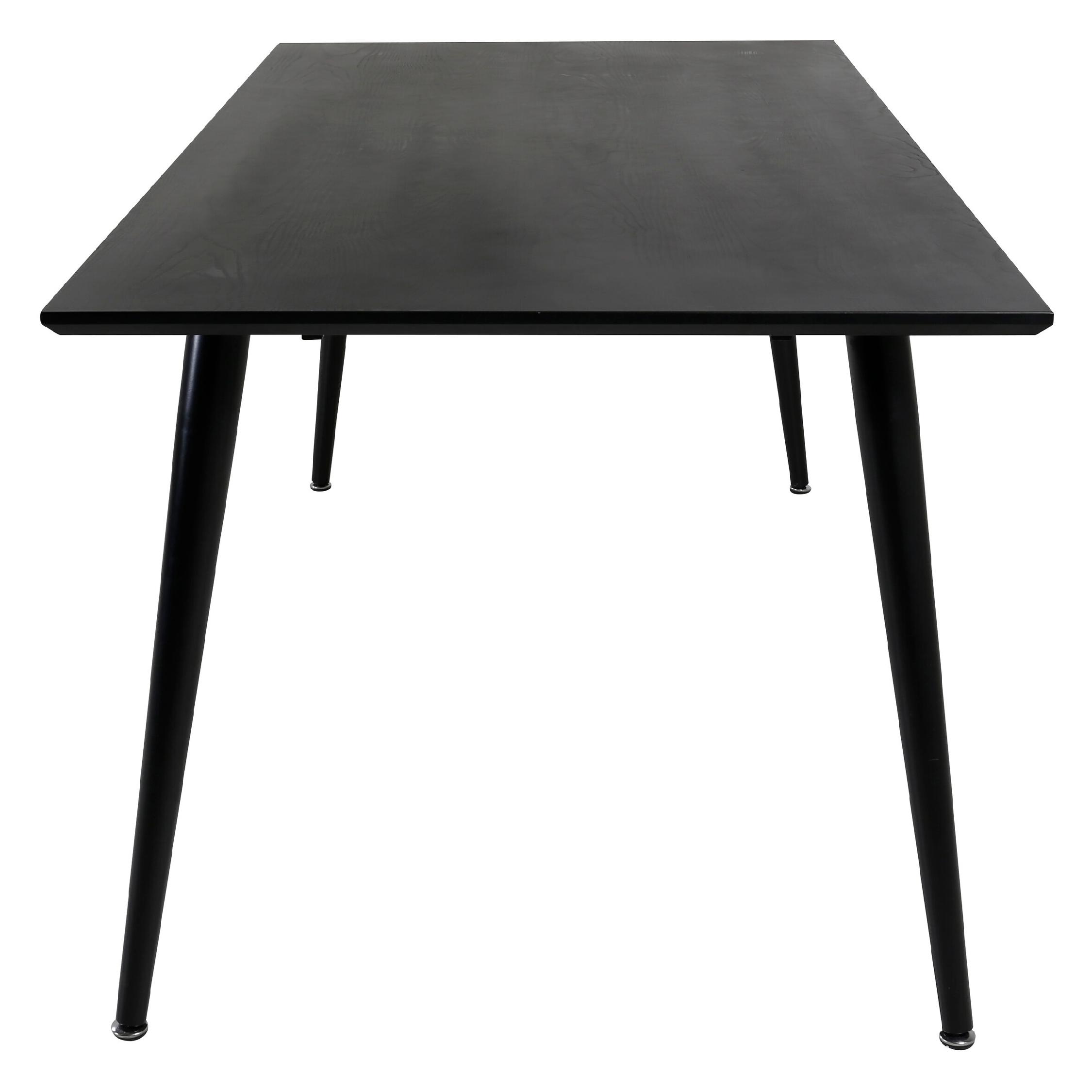 Eettafel Zwart Fineer afbeelding 3