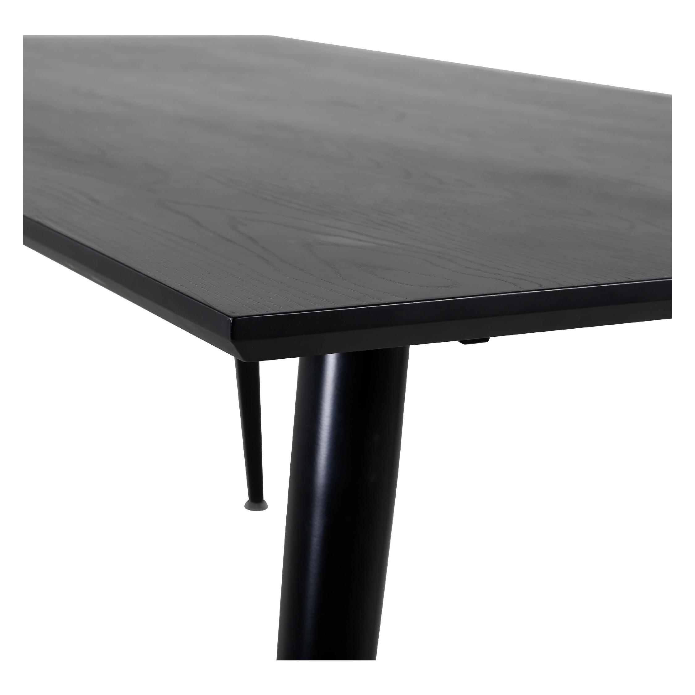 Eettafel Zwart Fineer afbeelding 5