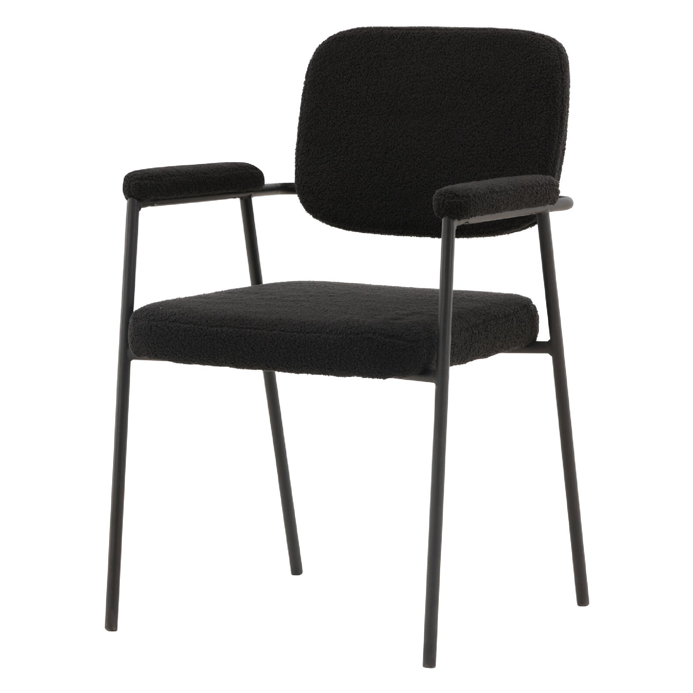 Zwarte Scandinavische eetkamerstoelen set afbeelding 2