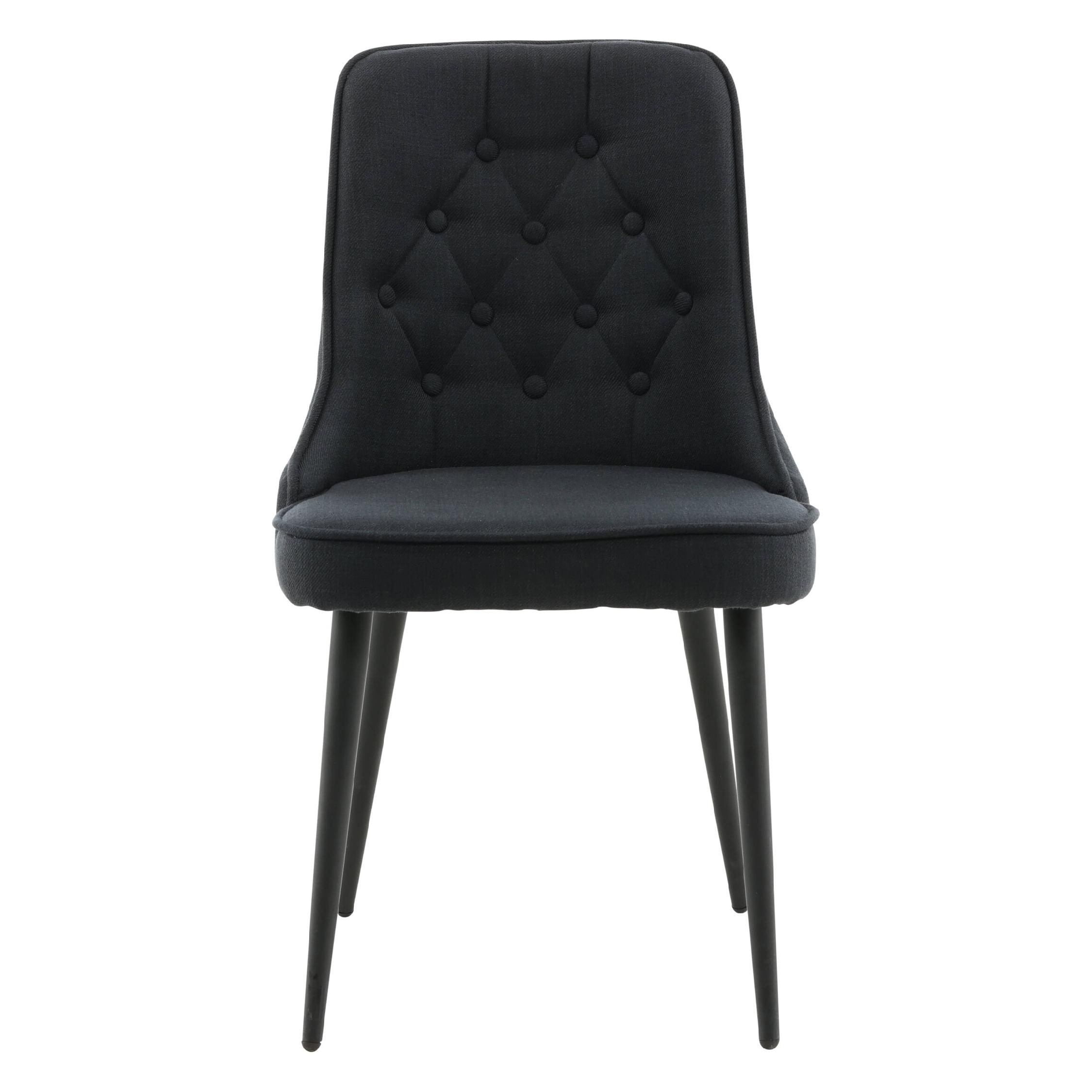 Velvet Deluxe Eetkamerstoelen Zwart afbeelding 1