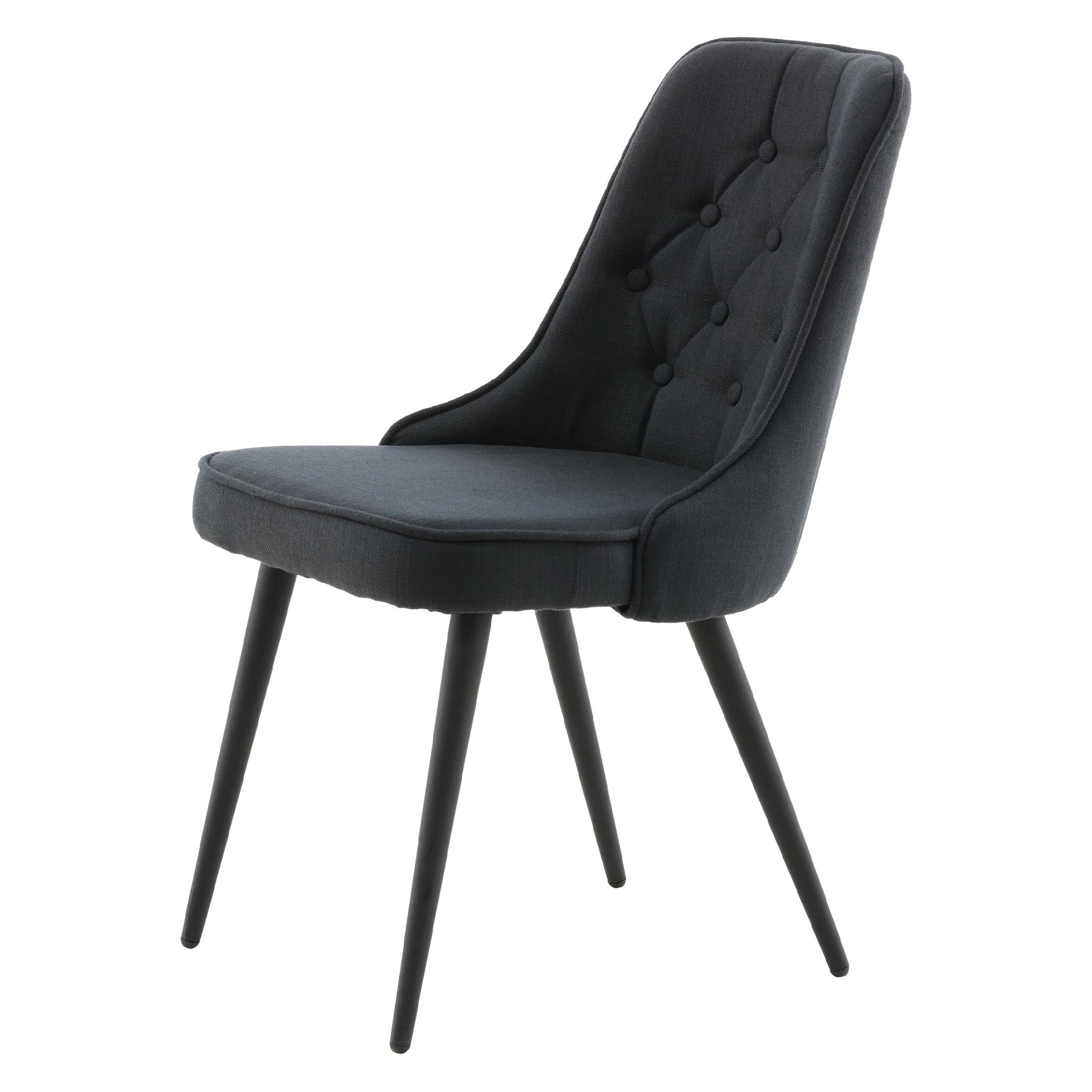 Velvet Deluxe Eetkamerstoelen Zwart afbeelding 3