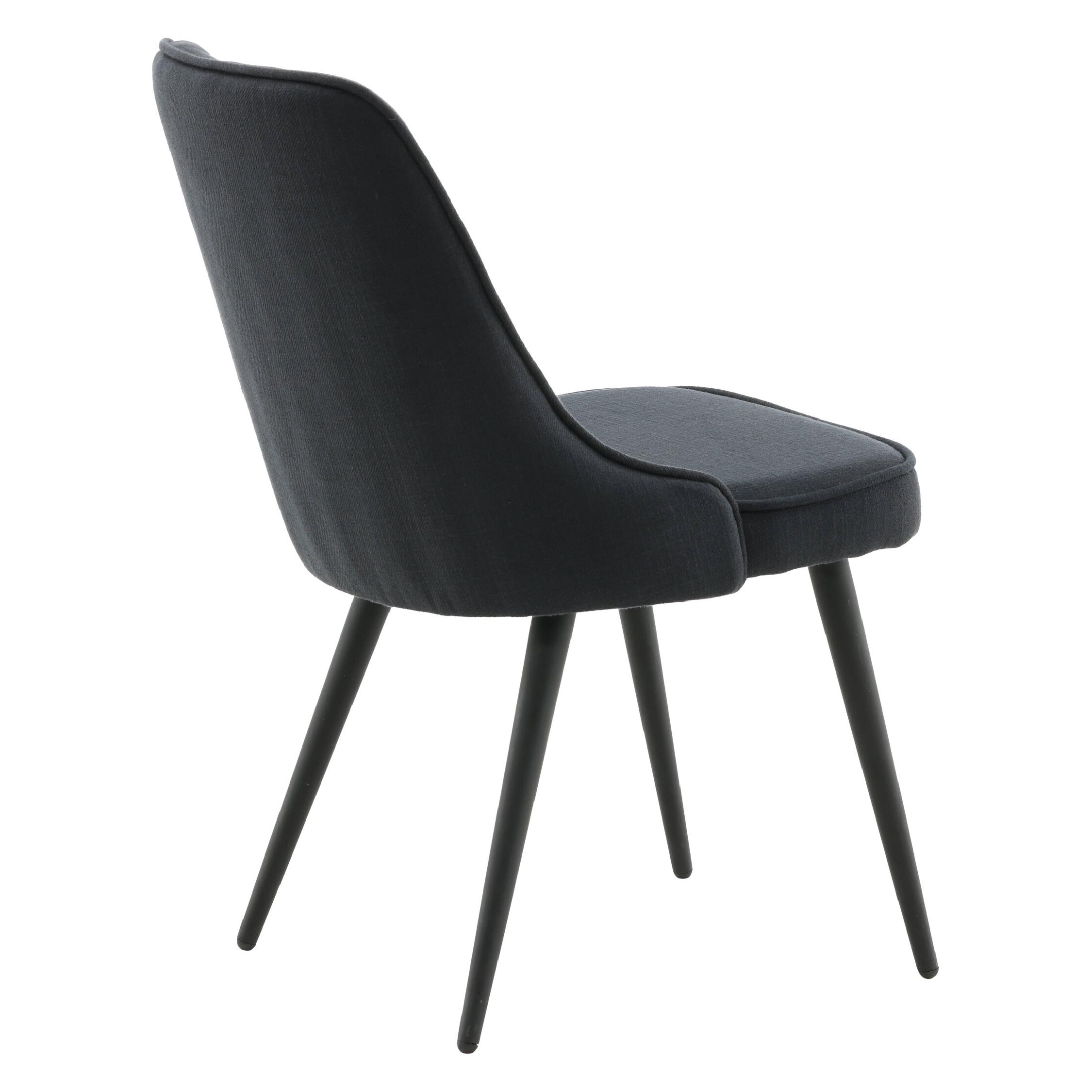 Velvet Deluxe Eetkamerstoelen Zwart afbeelding 5