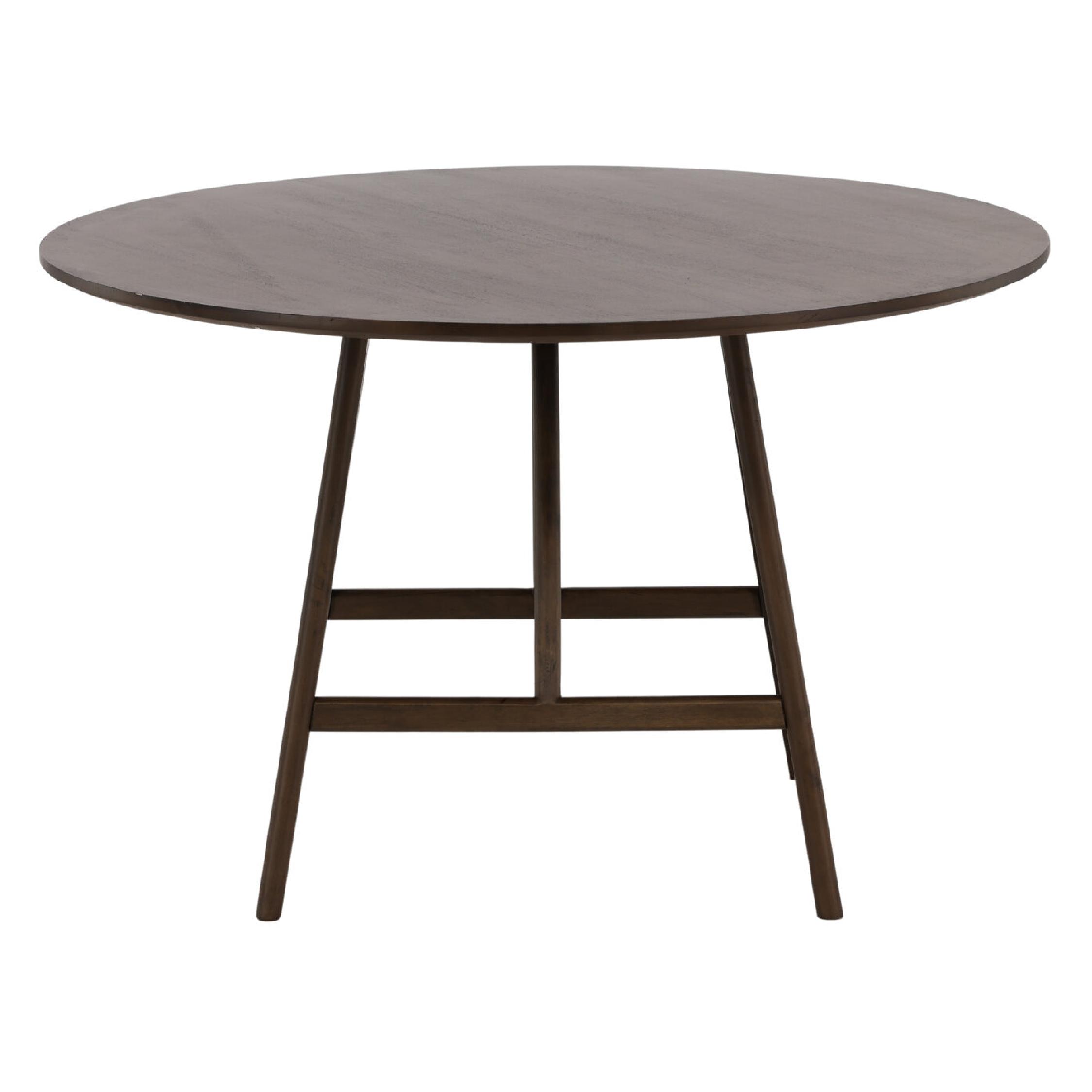 Ronde eettafel walnootkleurig modern afbeelding 10