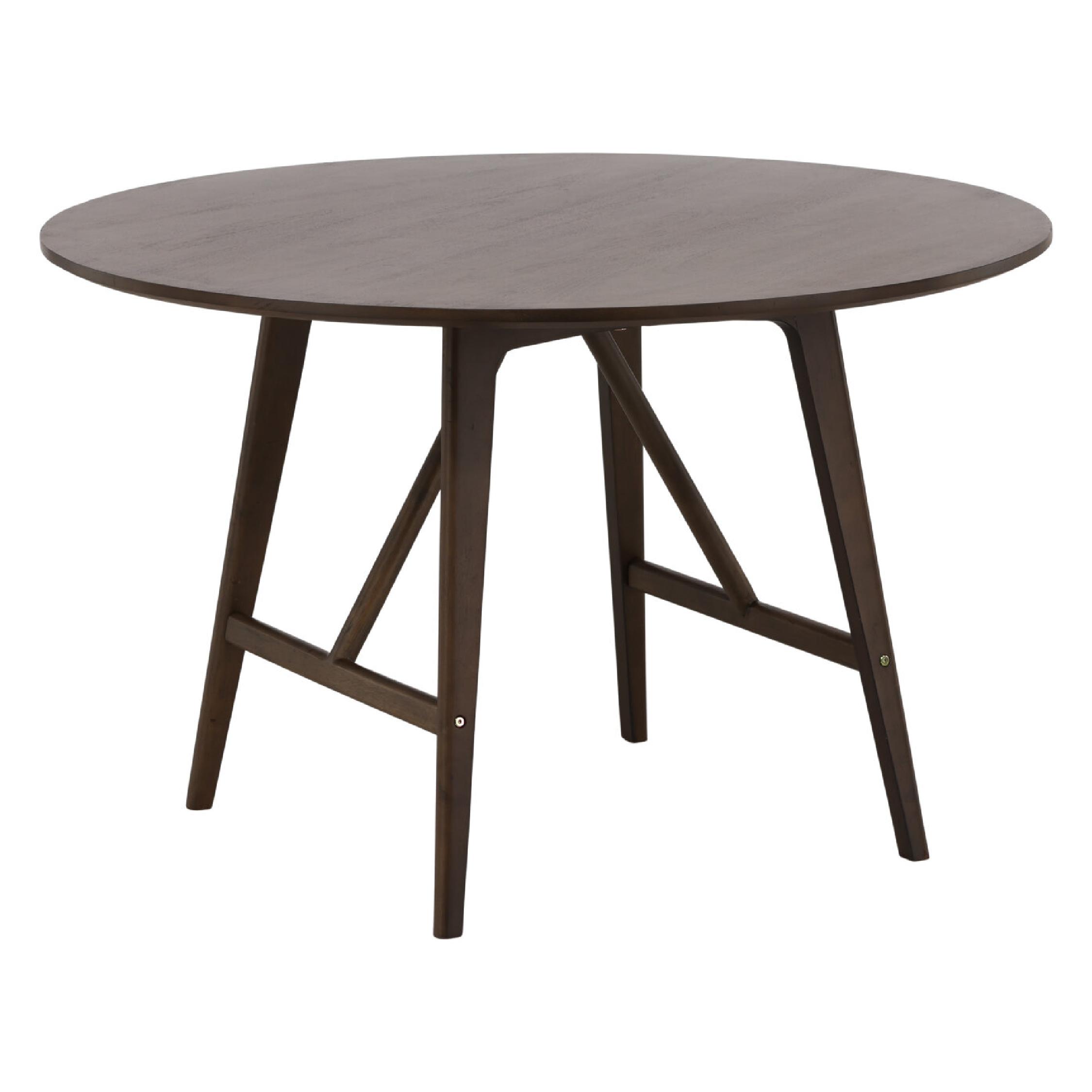 Ronde eettafel walnootkleurig modern afbeelding 12