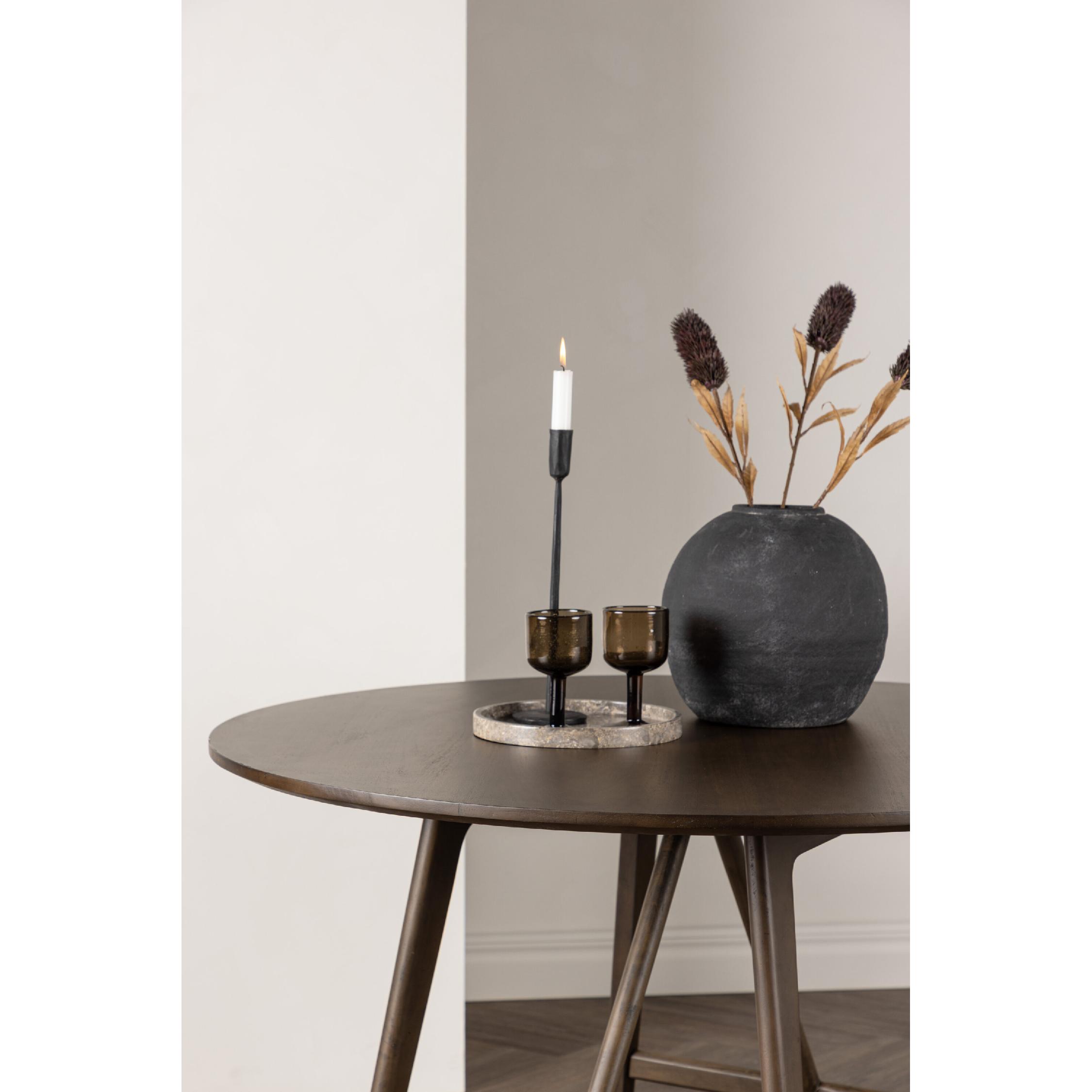 Ronde eettafel walnootkleurig modern afbeelding 14