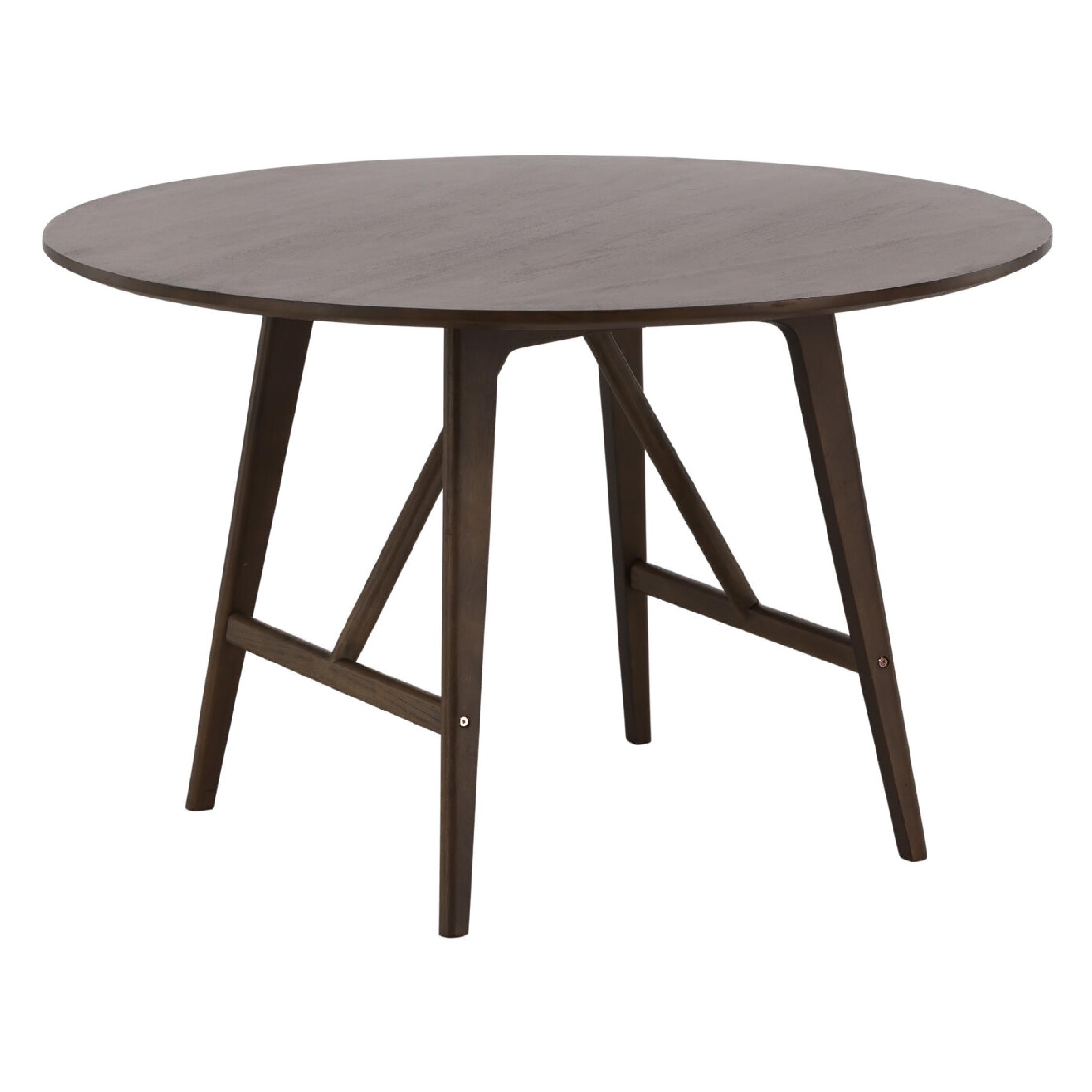 Ronde eettafel walnootkleurig modern afbeelding 6