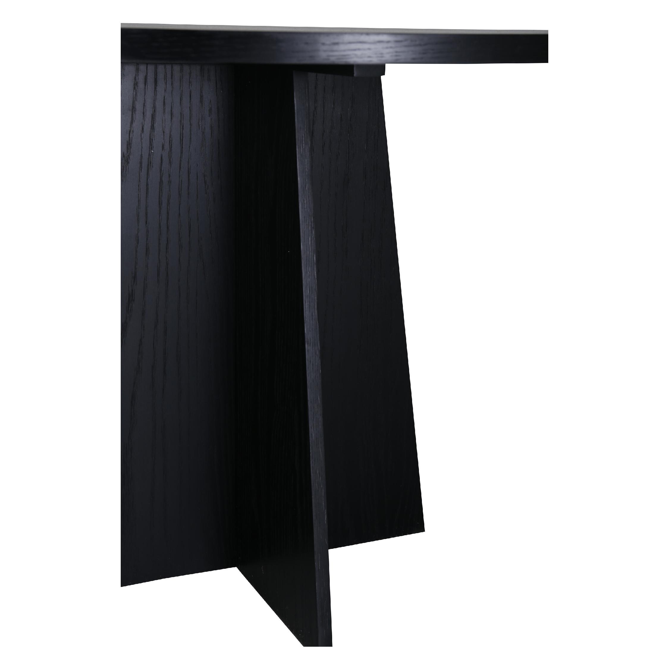 Ronde zwarte eettafel moderne stijl afbeelding 7