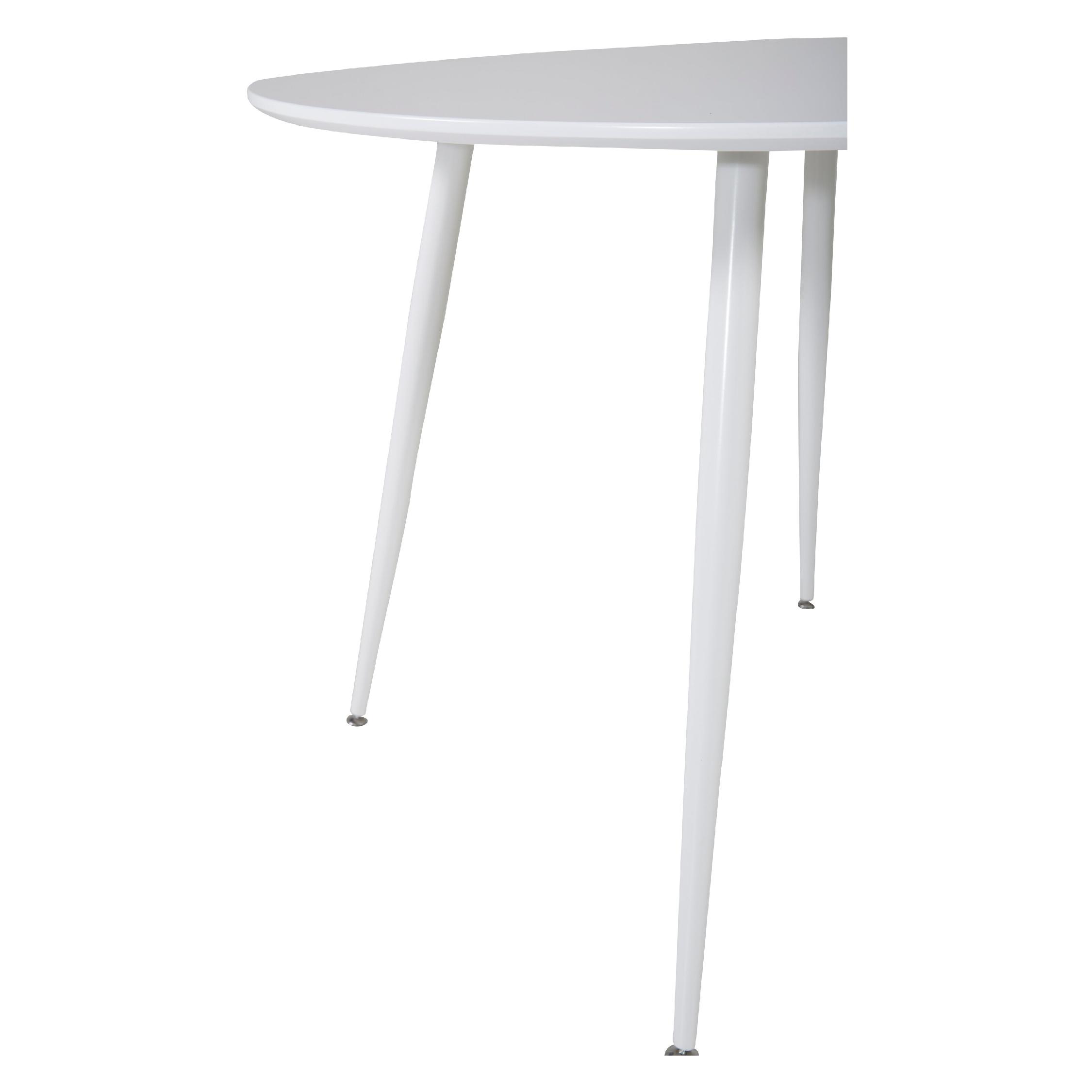 Ronde witte eettafel 100 cm afbeelding 4