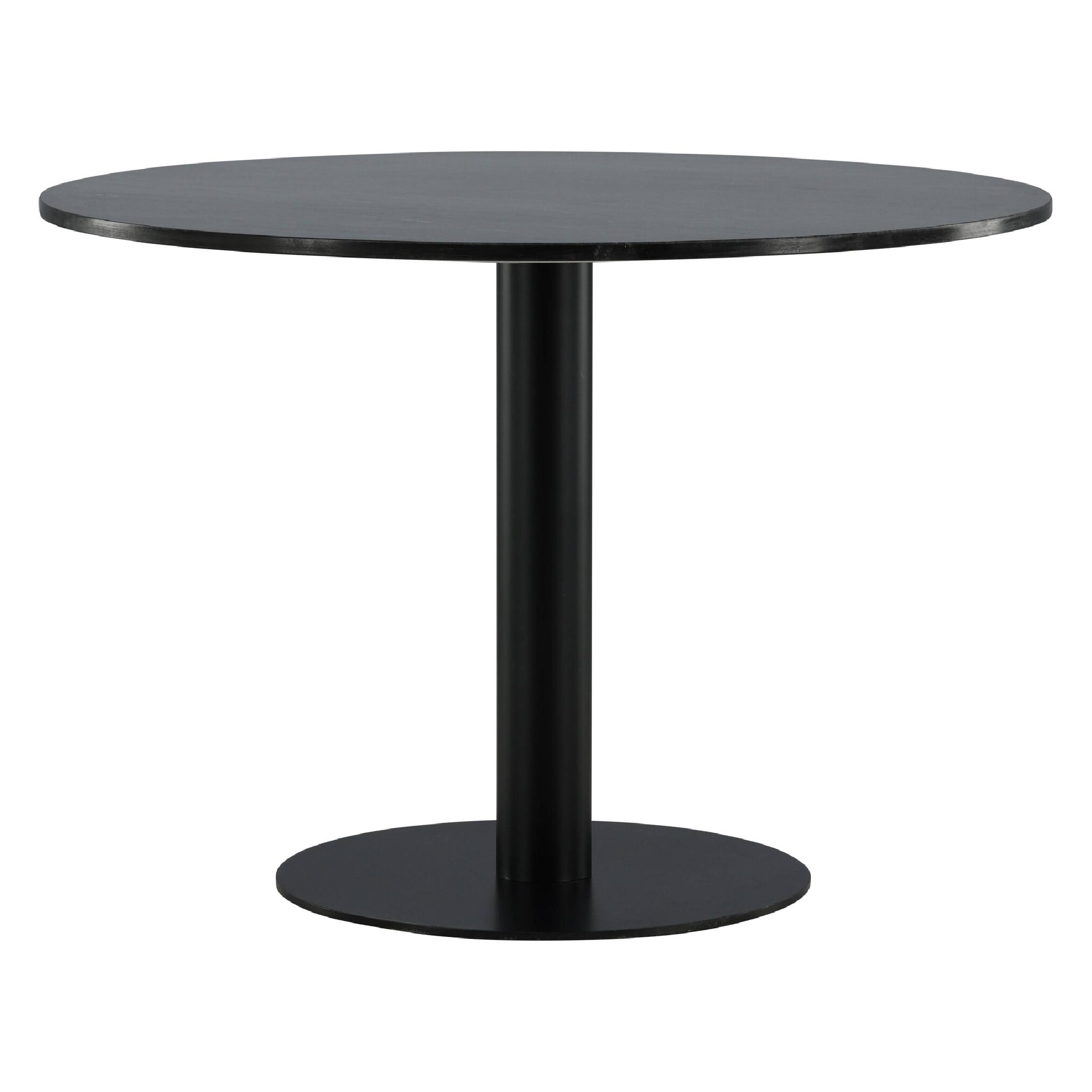 Ronde eettafel grijs marmer afbeelding 2