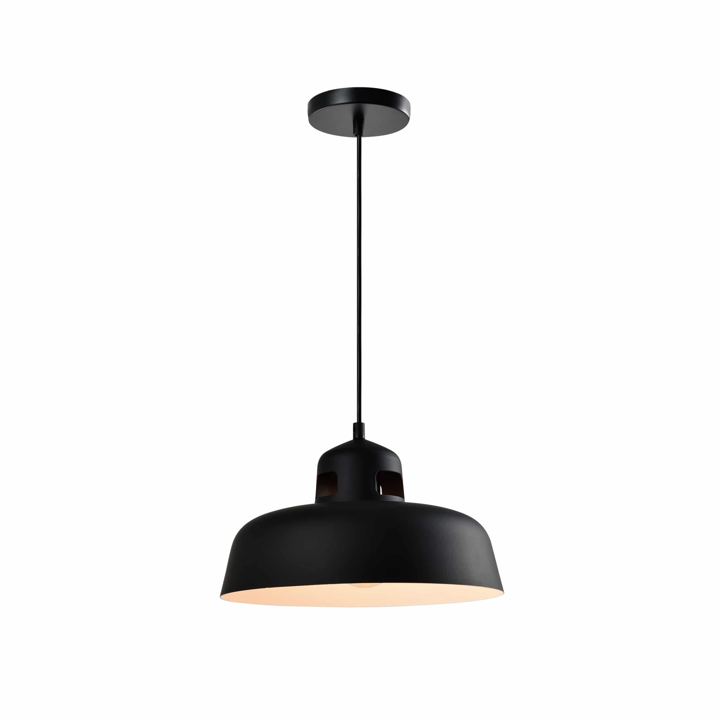 industriële simplistische hanglamp zwart
