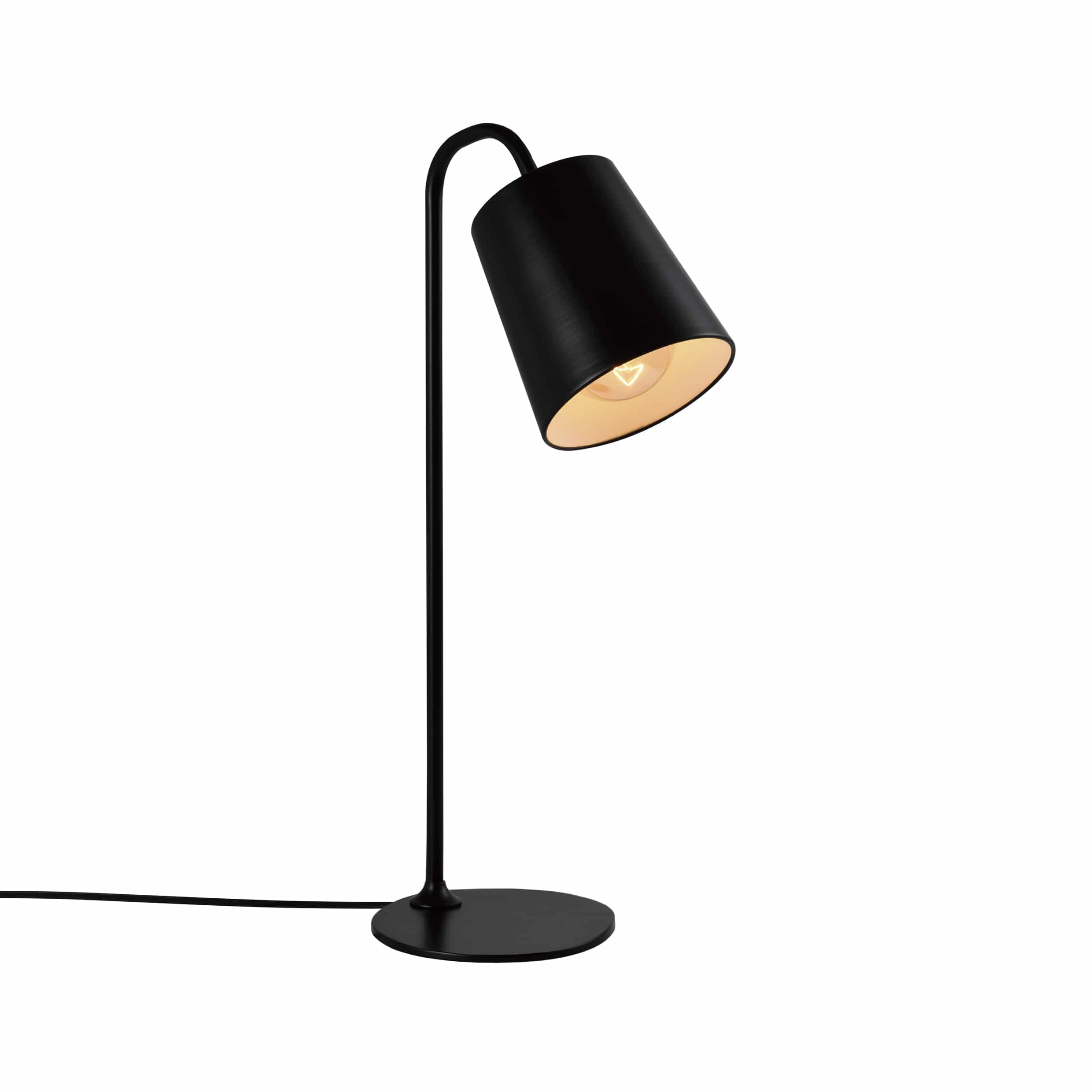 zwarte retro simplistische tafellamp