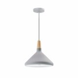 Scandinavische hanglamp in de kleur grijs