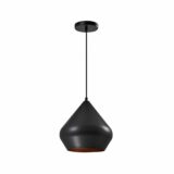 Moderne hanglamp in het zwart