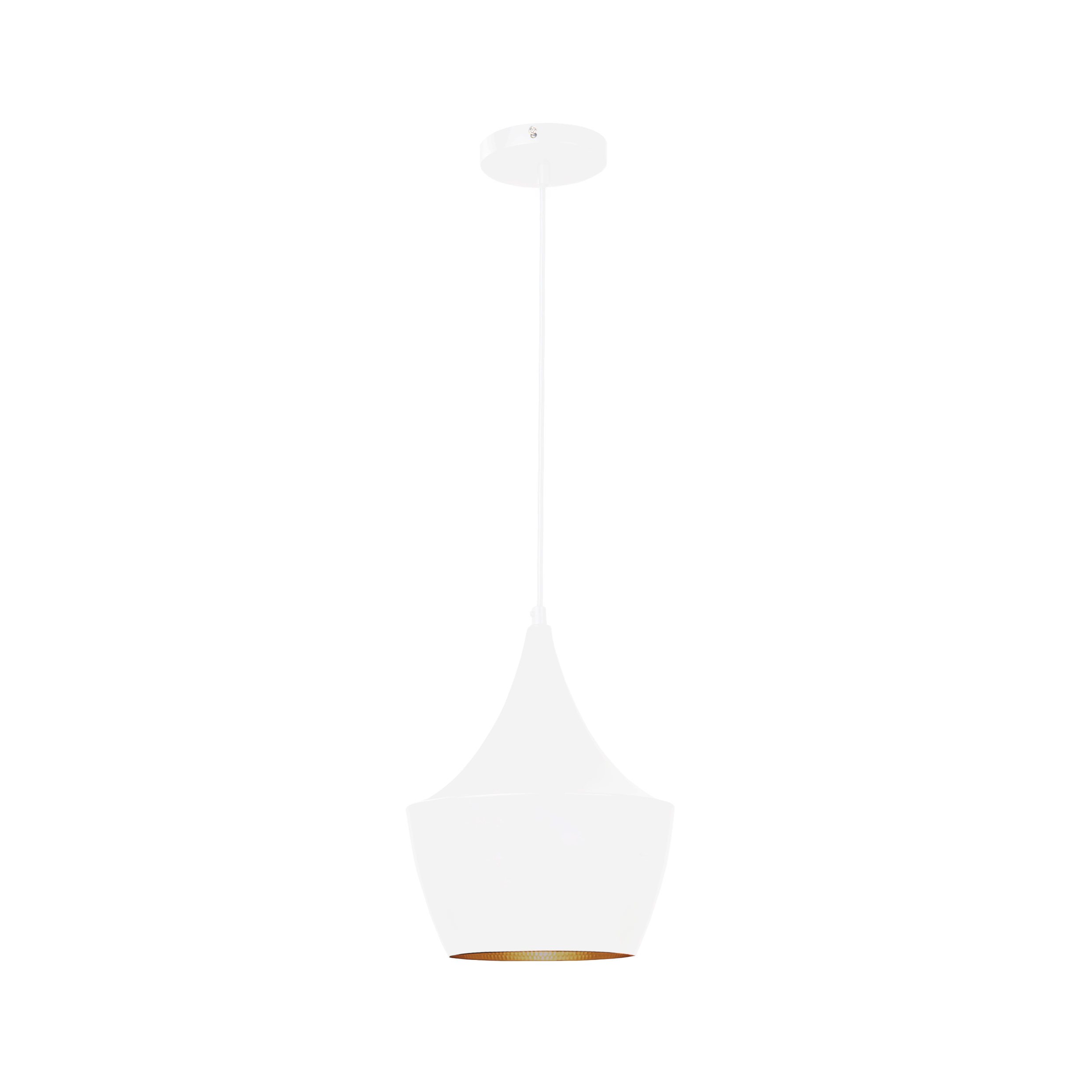 Modern ronde hanglamp in het wit