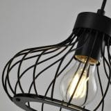 Moderne hanglamp in het zwart