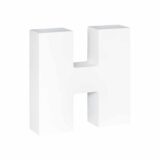 Grote witte letter H