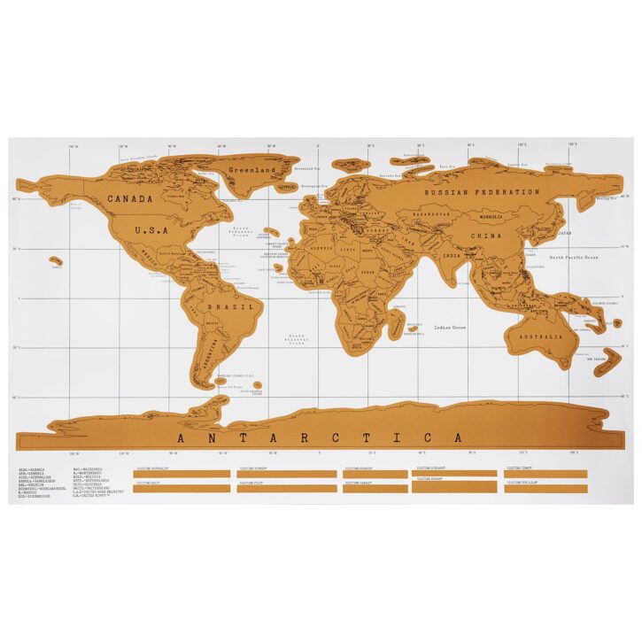 kraskaart van de wereld met witte achtergrond