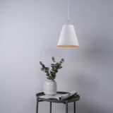 Wit moderne Hanglamp in trechter vorm