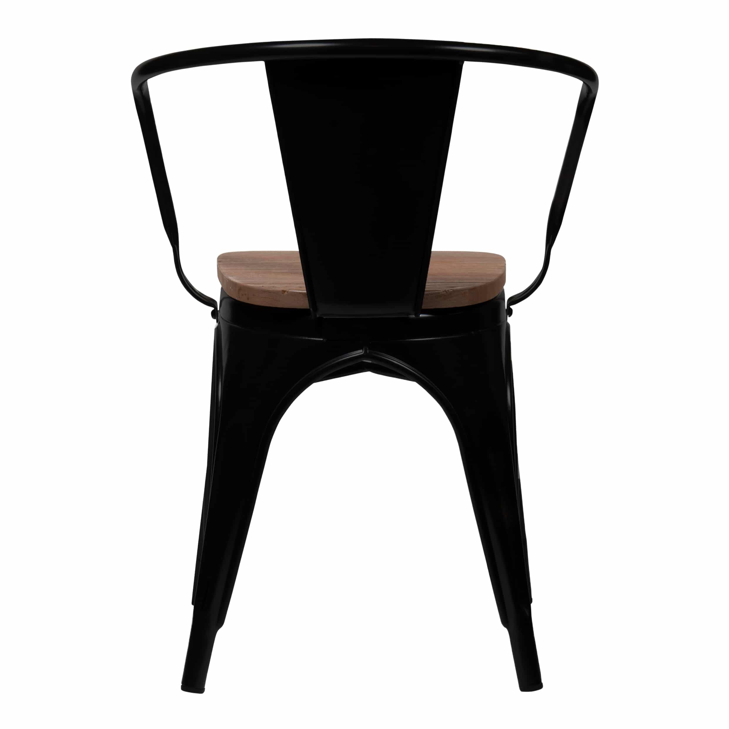 Eetkamer stoel van quvio in het zwart met donkerhout