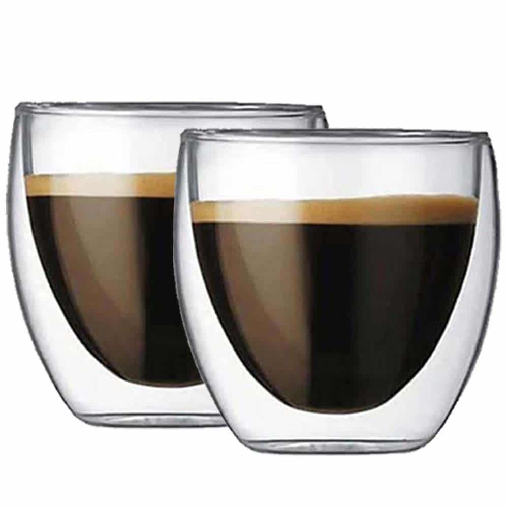 hart Variant krijgen Dubbelwandige espresso glazen | Set van 2 | Homeliving.nl