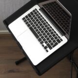 verstelbare laptoptafel grijs